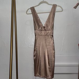 F21 Champagne Party Dress